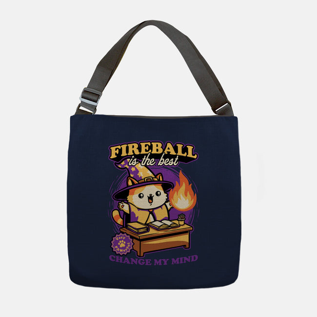 Wizard Cat Fireball-None-Adjustable Tote-Bag-Studio Mootant