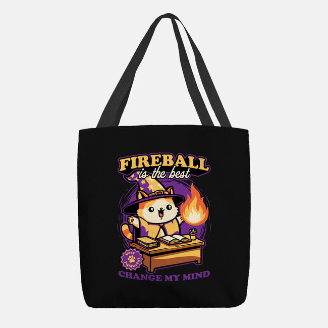 Wizard Cat Fireball-None-Basic Tote-Bag-Studio Mootant