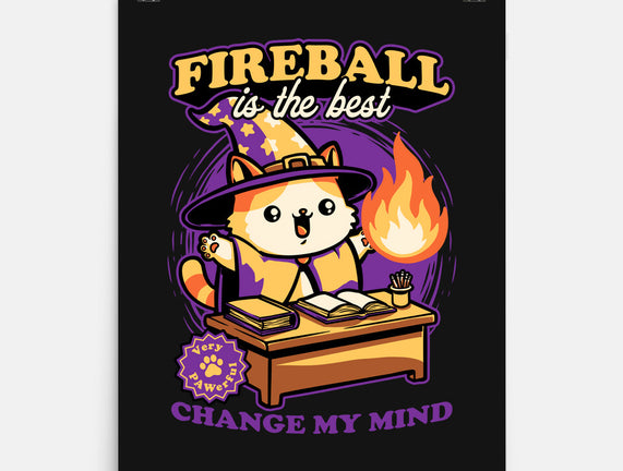 Wizard Cat Fireball