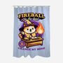 Wizard Cat Fireball-None-Polyester-Shower Curtain-Studio Mootant