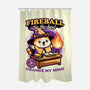 Wizard Cat Fireball-None-Polyester-Shower Curtain-Studio Mootant