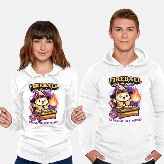 Wizard Cat Fireball-Unisex-Pullover-Sweatshirt-Studio Mootant