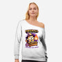 Wizard Cat Fireball-Womens-Off Shoulder-Sweatshirt-Studio Mootant