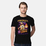 Wizard Cat Fireball-Mens-Premium-Tee-Studio Mootant