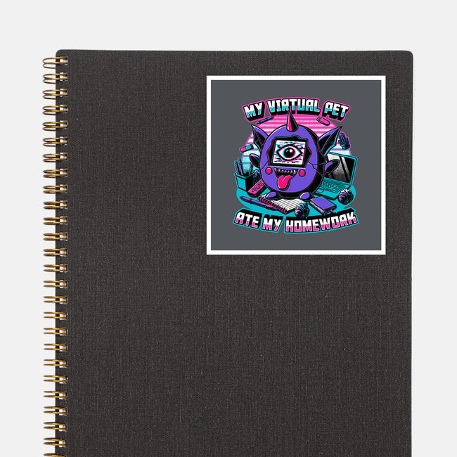 Digital Pet Homework-None-Glossy-Sticker-Studio Mootant