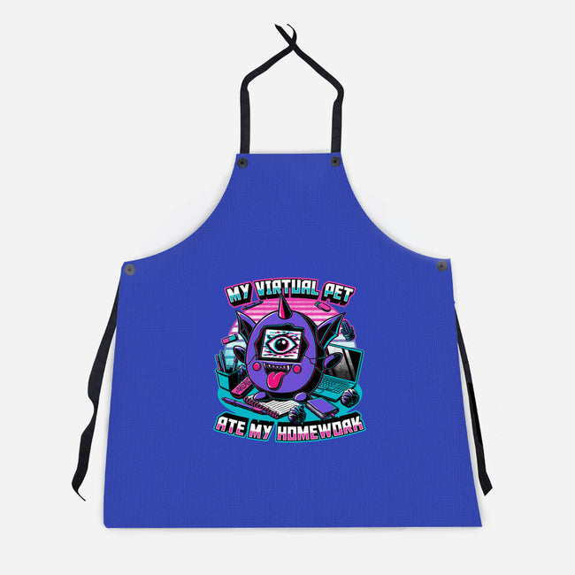 Digital Pet Homework-Unisex-Kitchen-Apron-Studio Mootant