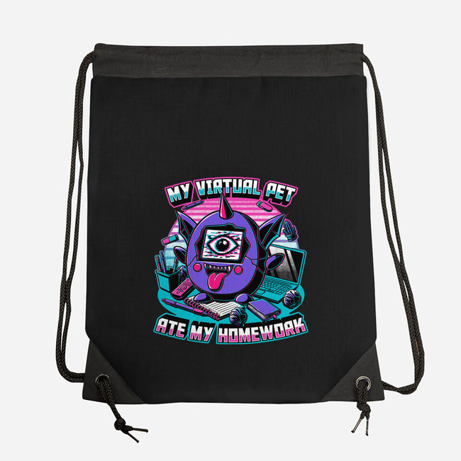 Digital Pet Homework-None-Drawstring-Bag-Studio Mootant