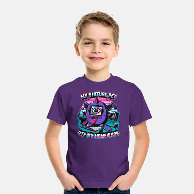 Digital Pet Homework-Youth-Basic-Tee-Studio Mootant