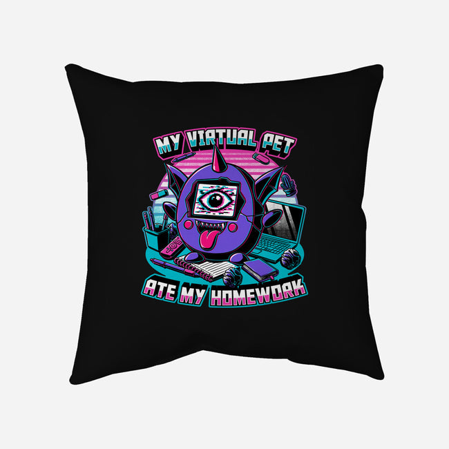 Digital Pet Homework-None-Removable Cover w Insert-Throw Pillow-Studio Mootant