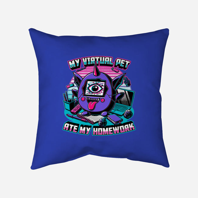 Digital Pet Homework-None-Removable Cover w Insert-Throw Pillow-Studio Mootant