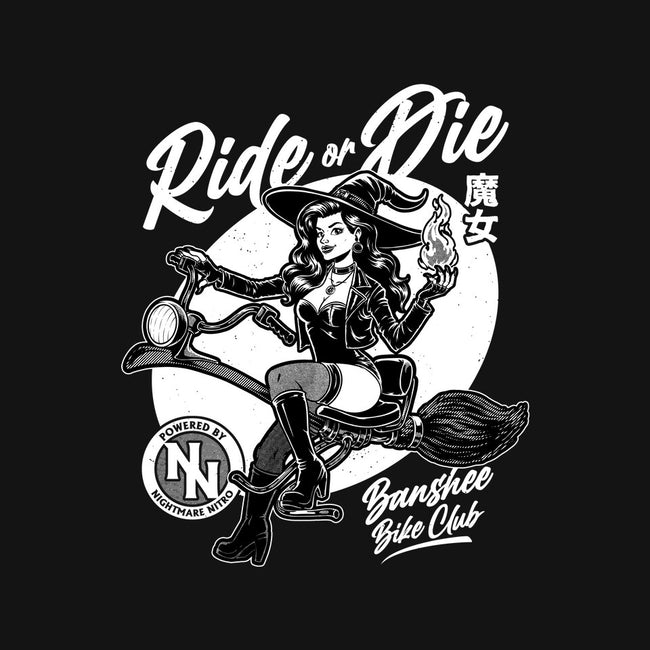 Biker Witch-None-Fleece-Blanket-Studio Mootant