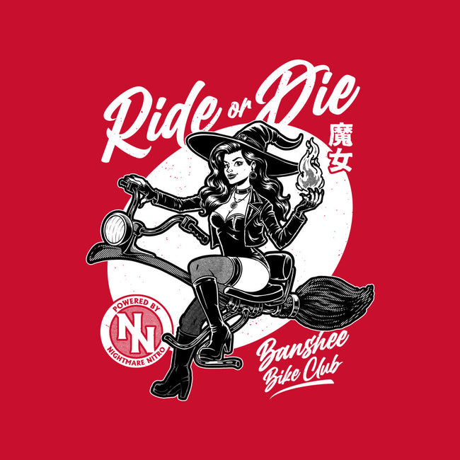 Biker Witch-Womens-Fitted-Tee-Studio Mootant