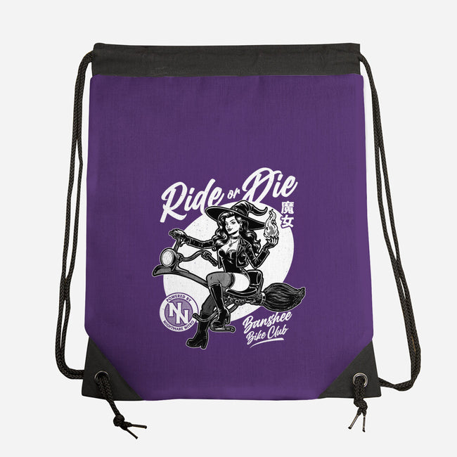 Biker Witch-None-Drawstring-Bag-Studio Mootant