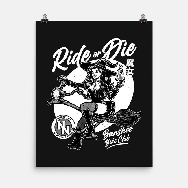 Biker Witch-None-Matte-Poster-Studio Mootant