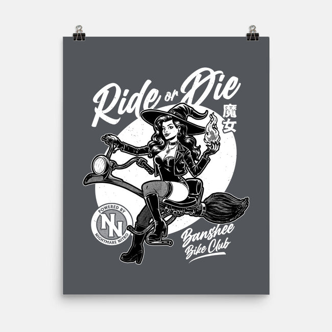 Biker Witch-None-Matte-Poster-Studio Mootant