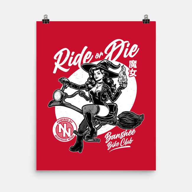 Biker Witch-None-Matte-Poster-Studio Mootant