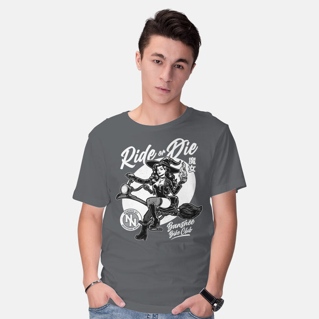 Biker Witch-Mens-Basic-Tee-Studio Mootant