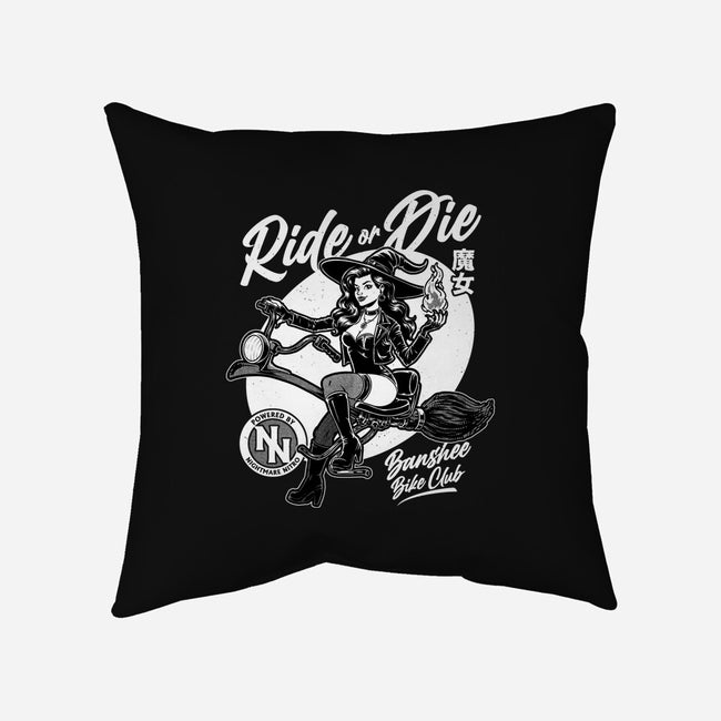 Biker Witch-None-Removable Cover w Insert-Throw Pillow-Studio Mootant