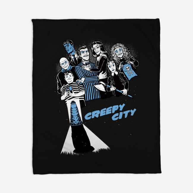 Creepy City-None-Fleece-Blanket-Studio Mootant