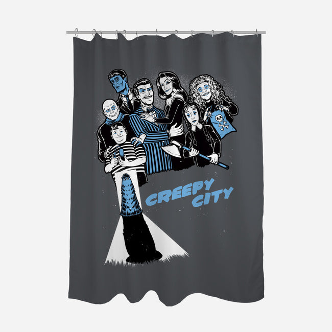 Creepy City-None-Polyester-Shower Curtain-Studio Mootant