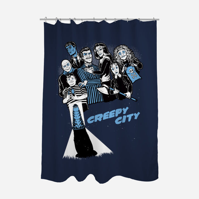 Creepy City-None-Polyester-Shower Curtain-Studio Mootant