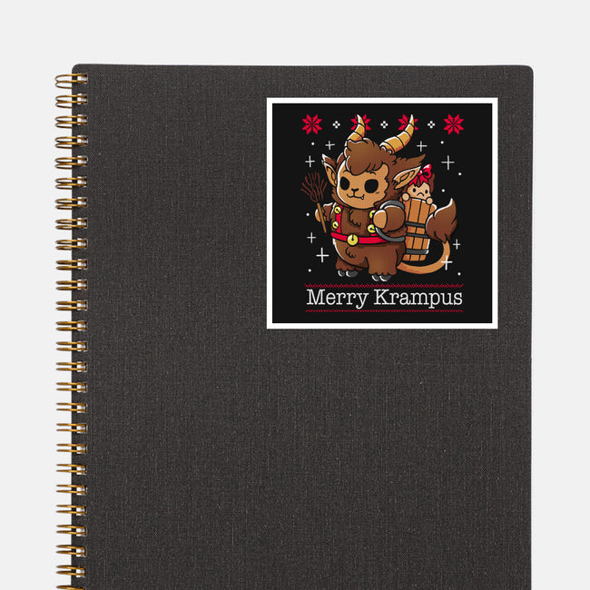 Merry Krampus To All-None-Glossy-Sticker-Vallina84