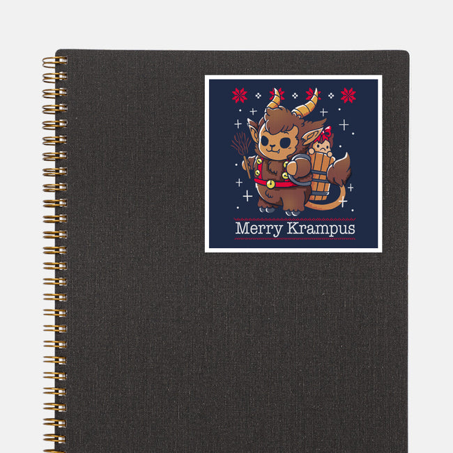 Merry Krampus To All-None-Glossy-Sticker-Vallina84