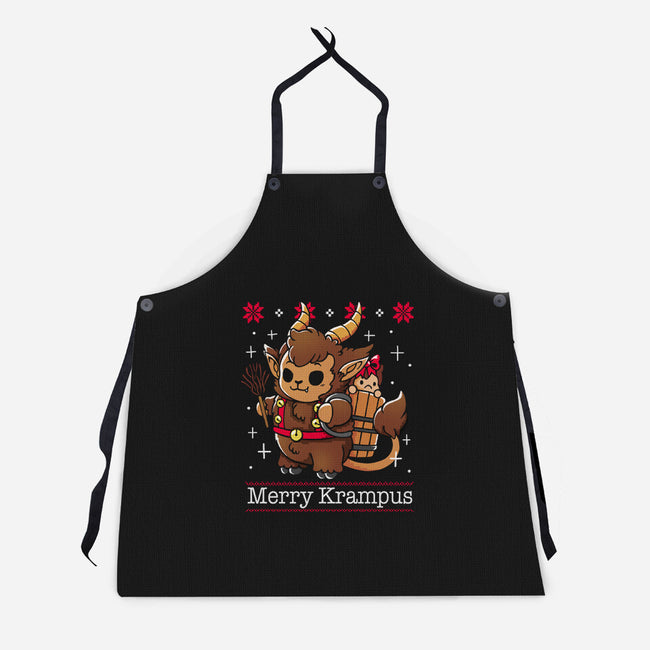 Merry Krampus To All-Unisex-Kitchen-Apron-Vallina84