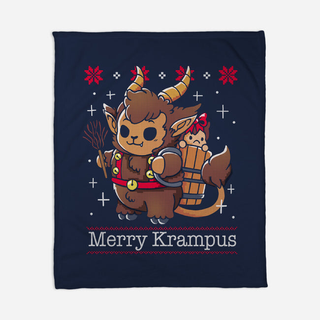 Merry Krampus To All-None-Fleece-Blanket-Vallina84