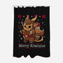 Merry Krampus To All-None-Polyester-Shower Curtain-Vallina84