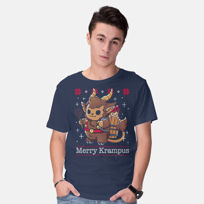 Merry Krampus To All-Mens-Basic-Tee-Vallina84