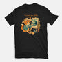 Impressionist Cat Sunflowers-Mens-Heavyweight-Tee-worlddominationforcats