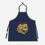 Impressionist Cat Sunflowers-Unisex-Kitchen-Apron-worlddominationforcats