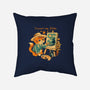 Impressionist Cat Sunflowers-None-Removable Cover w Insert-Throw Pillow-worlddominationforcats