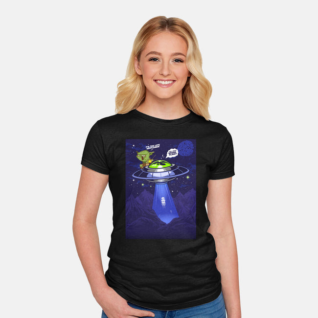 Wrong Planet-Womens-Fitted-Tee-Rajj