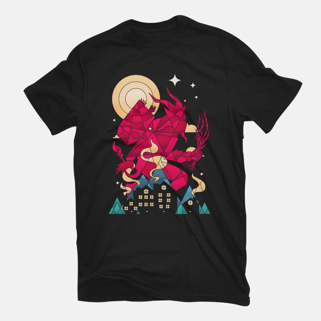 Krampus Midnight-Womens-Fitted-Tee-sachpica