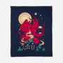 Krampus Midnight-None-Fleece-Blanket-sachpica