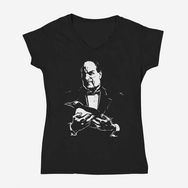 The Penguinfather-Womens-V-Neck-Tee-estudiofitas