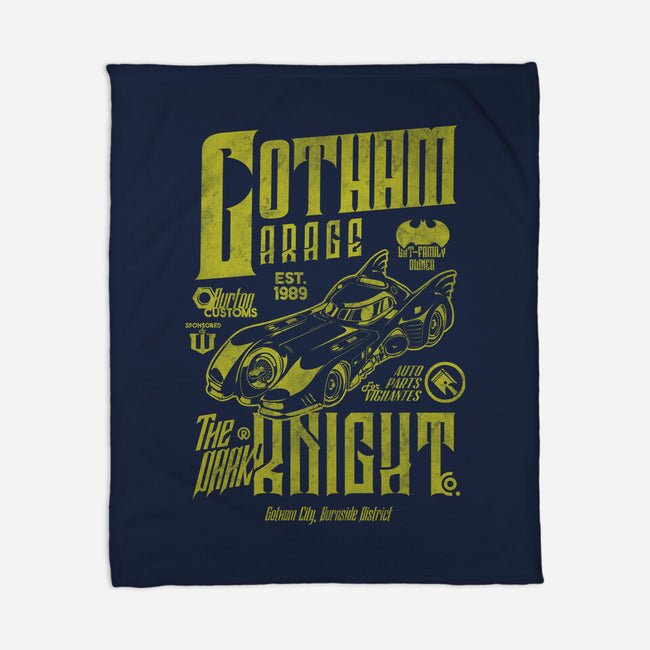 Gotham Garage 89-None-Fleece-Blanket-Arinesart