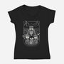 Harry Burton-Womens-V-Neck-Tee-yumie