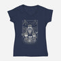 Harry Burton-Womens-V-Neck-Tee-yumie