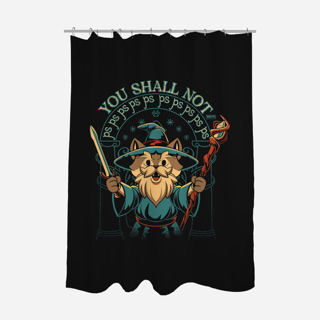 You Shall Not PSPSPS-None-Polyester-Shower Curtain-worlddominationforcats