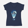 Magical Express-Womens-V-Neck-Tee-dandingeroz