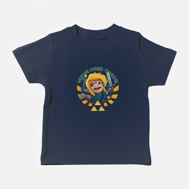 Wisdom Power And Courage-Baby-Basic-Tee-teesgeex