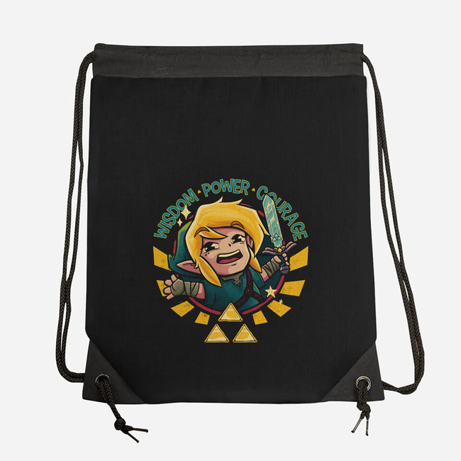 Wisdom Power And Courage-None-Drawstring-Bag-teesgeex