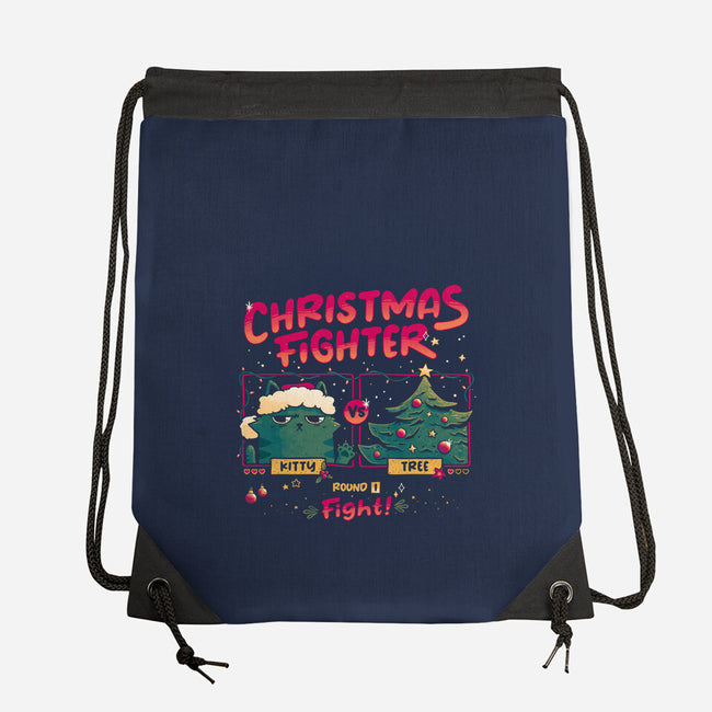Christmas Fighter-None-Drawstring-Bag-teesgeex