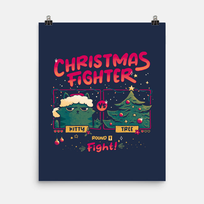 Christmas Fighter-None-Matte-Poster-teesgeex