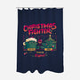 Christmas Fighter-None-Polyester-Shower Curtain-teesgeex