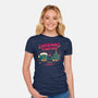 Christmas Fighter-Womens-Fitted-Tee-teesgeex