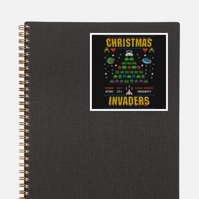 Christmas Invaders-None-Glossy-Sticker-Arinesart